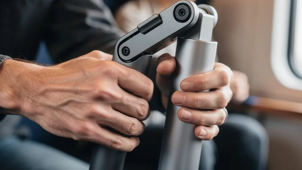 Pendler klappt E-Scooter im SBB-Zugabteil zusammen