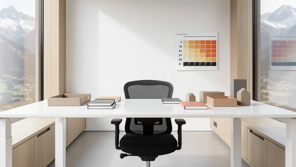Büroumgebung mit schrittweiser Arbeitsplatzanpassung für Wiedereingliederung